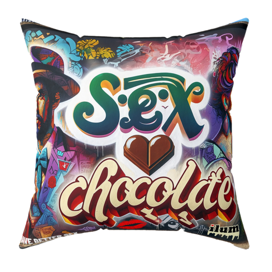 Sex Chocolate Polyester Square Pillow